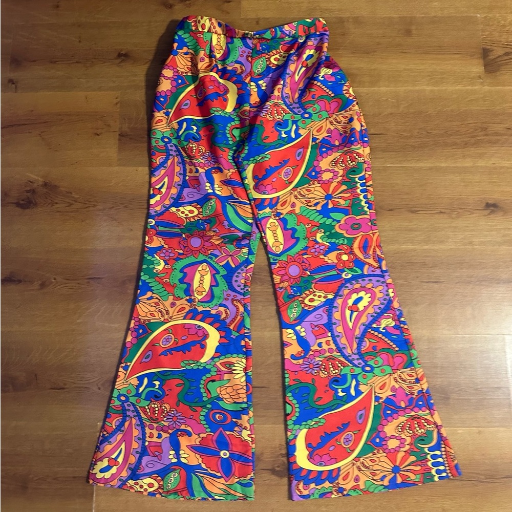 Fun Shack Colorful Paisley Flare Pants